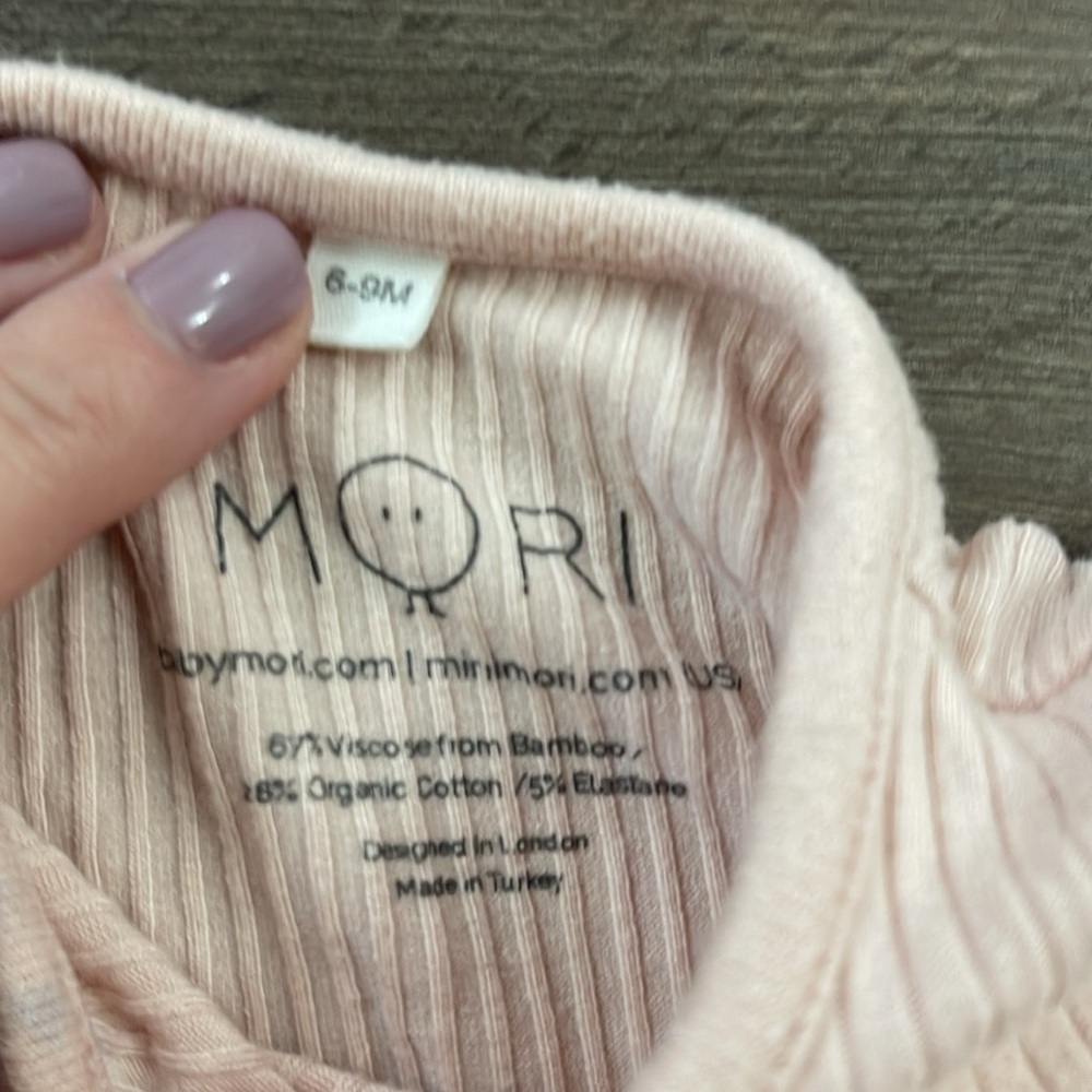 Mori Ruffle Shoulder Ribbed Pajamas - Picture 4 of 4